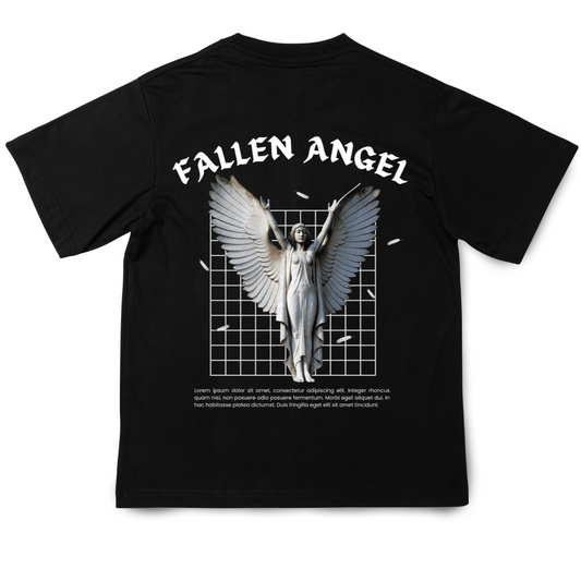 Unisex Oversized Both Side Printed T-shirt: Fallen Angel