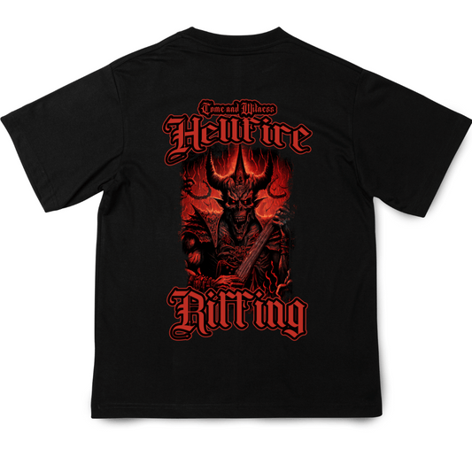 Unisex Oversized Both Side Printed T-shirt: Come & Witness Hellfire Riffling